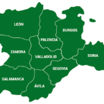 Mapa provincias Castilla y León